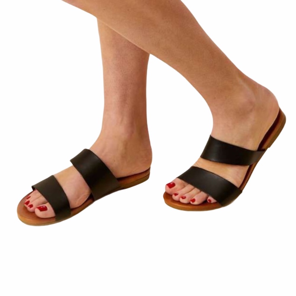 {Altar’d State} Marsha Sandals Women’s Black 8